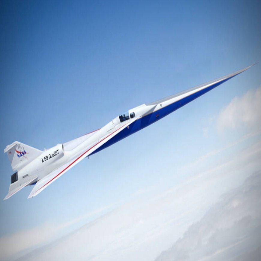 NASA's Experimental 'Silent' Supersonic Jet X-fifty nine Moves into Flight Line