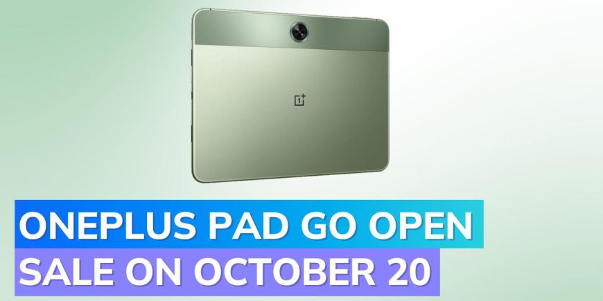 OnePlus Pad Go: The Affordable Tablet Set for Open Sale on October 20