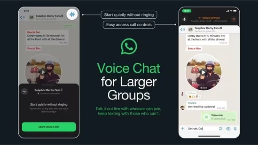 WhatsApp Introduces Voice Chat Feature for Group Calls