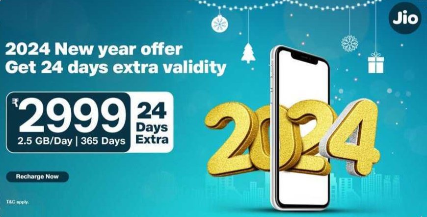 Jio Unveils Happy New Year 2024 Recharge Plan: Over a Year of Unmatched Benefits