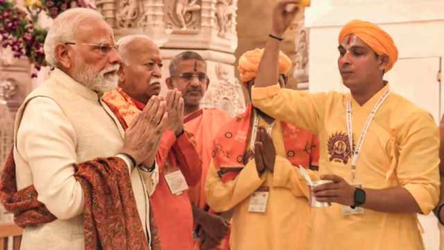 PM Modi Hoists Dharma Dhwaja at Ayodhya Ram Temple: Historic Rituals Begin