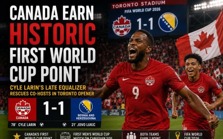 Canada Earn Historic First World Cup Point With Dramatic 1-1 Draw Against Bosnia and Herzegovina