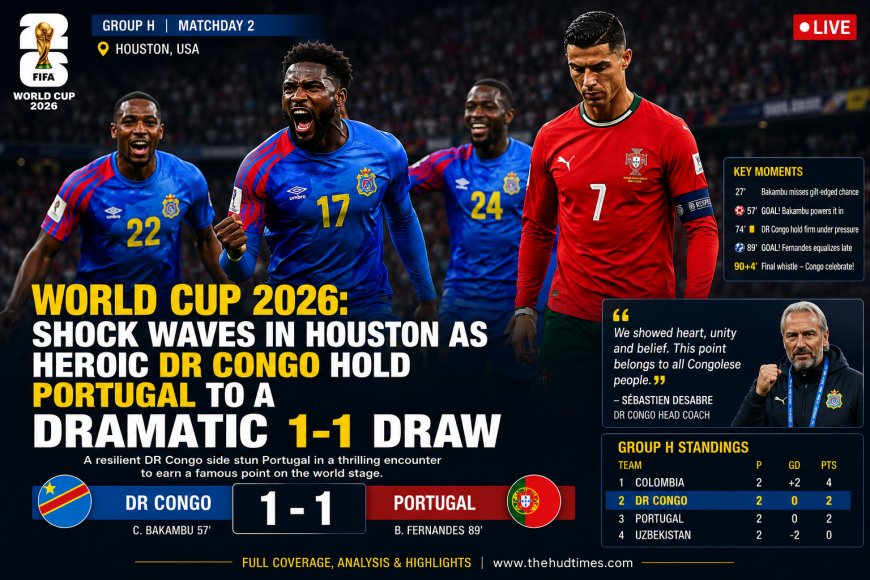 World Cup 2026: Shock Waves in Houston as Heroic DR Congo Hold Portugal to a Dramatic 1-1 Draw