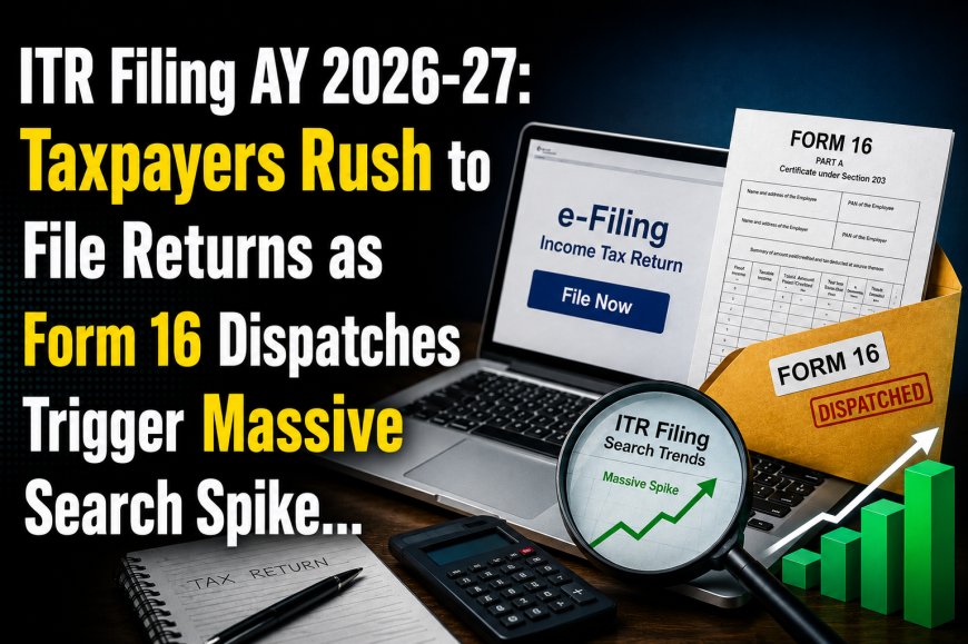 ITR Filing AY 2026-27: Taxpayers Rush to File Returns as Form 16 Dispatches Trigger Massive Search Spike