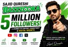 Producer Sajid Qureshi's Bazzzooka Crosses 5 Million Followers, Expands Digital Entertainment Presence