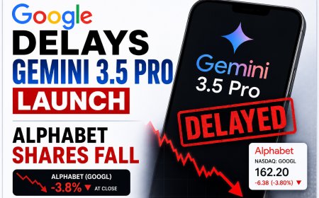 Google Delays Gemini 3.5 Pro AI Model Launch; Alphabet Shares Drop 4%