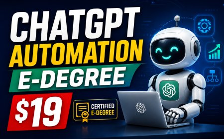 ChatGPT & Automation E-Degree Drops to $19.99: Learn AI Skills for Business and Career Growth
