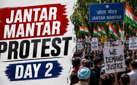 Jantar Mantar Protest Enters Day 2: PM Modi's Message on Youth Comes Amid Ongoing CJP Agitation