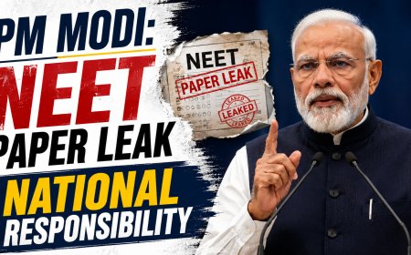 PM Modi on NEET Paper Leak: Calls It a National Responsibility, Seeks Strictest Punishment for Culprits