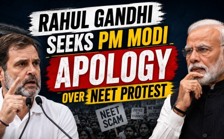 Rahul Gandhi Demands PM Modi's Apology Over Delhi Protest Crackdown on NEET Students
