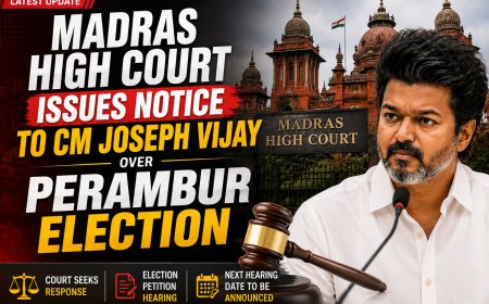 Madras High Court Issues Notice to CM Joseph Vijay Over Perambur Election Victory Challenge