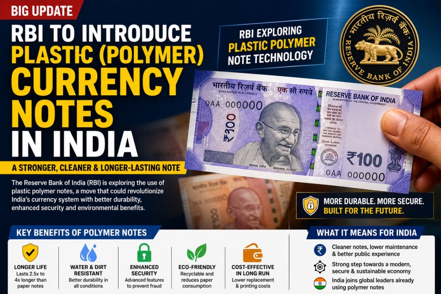 RBI Plans Plastic Currency Notes in India; ₹10 & ₹20 Polymer Note Trial to Begin Soon