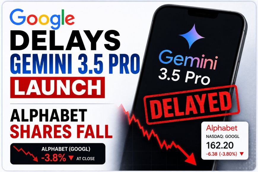 Google Delays Gemini 3.5 Pro AI Model Launch; Alphabet Shares Drop 4%